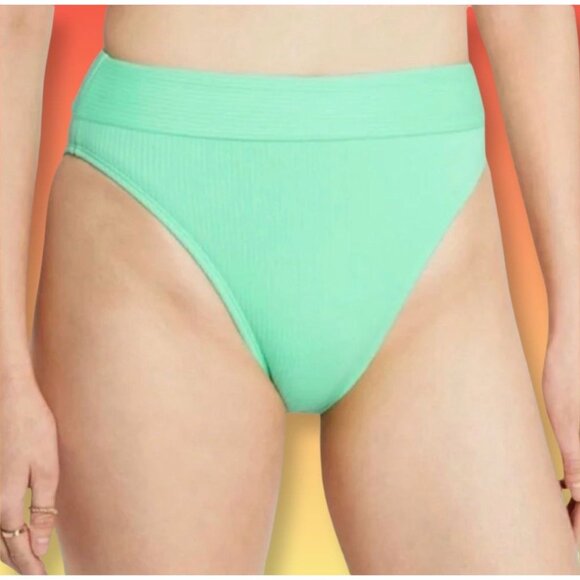 Stoney Clover Ln - Women's High-Waisted Two Piece Bikini In Light - Green - XXS - Picture 2 of 16